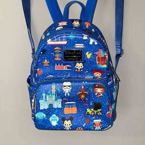 Disney Parks Loungefly Icons & Attractions Mini Backpack